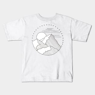 Mountain Sketch Kids T-Shirt